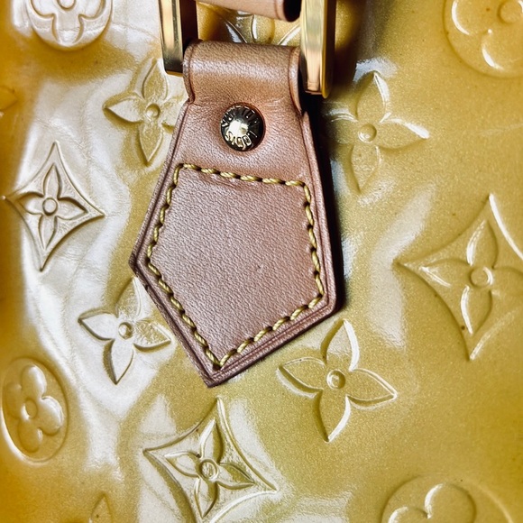 Authentic Louis Vuitton Handbag/Shoulder Bag Houston Yellow Vernis - Picture 4 of 12